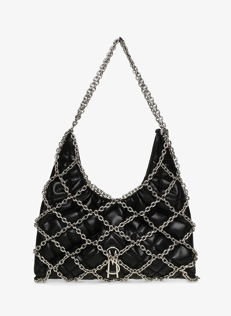 STEVE MADDEN Smooth PU Chain Tote